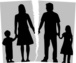 Silhouette of family fueding over children custody(Illustration Credit-Study Ton)