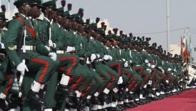 Nigerian Armed Forces on parade