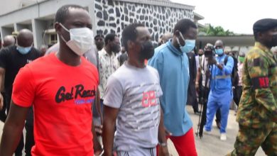 Some of the jailed pirates