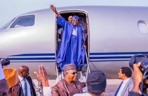 President-elect Bola Ahmed Tinubu returns