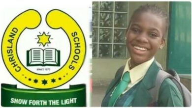 Whitney Adeniran with Chrisland School