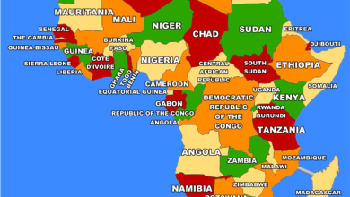 Map of Africa (Photo credit: www.pinterest.com)