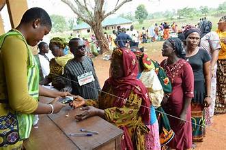 File photo: Voters at a polling centre