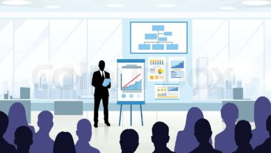 Silhouette of a conference (Courtesy: www.colourbox.com)