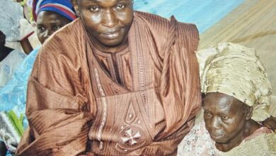 Sufuyan with his late Mum, Madam Aishetu Ojeifo