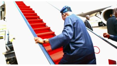 Tinubu departs Abuja