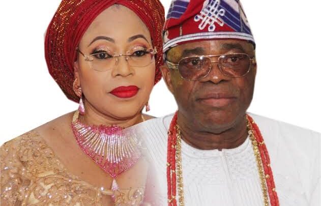 The King and His Jewel---Owa Clement Adesuyi Haastrup, Ajimoko II, and his Olori, Vicky