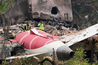 Part of the crashed Air India dreamliner