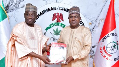 Brig. Gen. Buba Mohammed Marwa and Alhaji Yusuf Lawal Othman