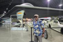 Sir Olmiti at the air force museum