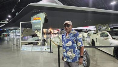 Sir Olmiti at the air force museum