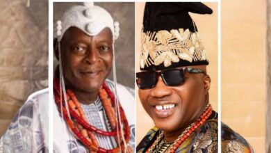 Oba (Engr.) Moses Oluwafemi Agunsoye and Asiwaju Olayinka Fasuyi