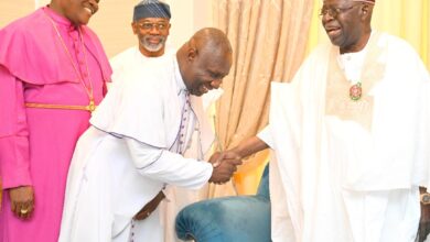President Tinubu and CAN President, Archbishop Daniel Okoh